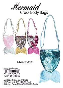 Mermaid Cross Body Bags